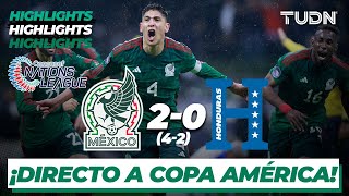 Resumen y goles  México 4202 Honduras  Concacaf Nations League  TUDN [upl. by Lraed77]