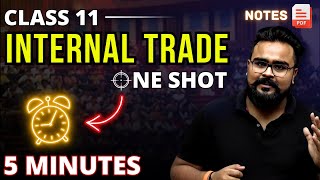 INTERNAL TRADE class 11 ONE SHOT  business studies chapter 10  Gaurav Jain [upl. by Avery]