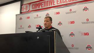 Ohio State defensive coordinator Greg Schiano Sept 3 2018 [upl. by Gilboa719]