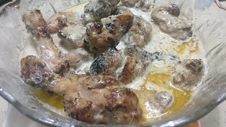 Tashla chicken  aslam butter chicken  White chicken tikka  Butter chicken tikka [upl. by Apgar]