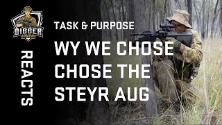 digger reacts Why the Aussies chose the Steyr AUG Bullpup [upl. by Camala]