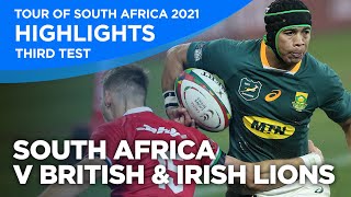 South Africa v British amp Irish Lions  Third Test  Highlights  2021  Tour of South Africa [upl. by Vudimir631]