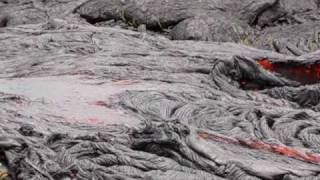 Kilauea Lava Flow April 8 2010 [upl. by Odrahcir]