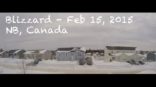 Blizzard Feb 15 2015  NB Canada [upl. by Ikoek]