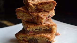 Cherry Chocolate Cheesecake Blondies [upl. by Ahearn973]