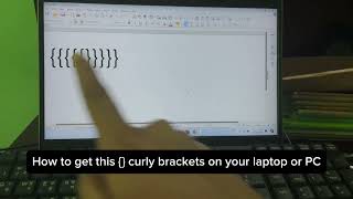 How to type Curly brackets   sign on your laptop  Full Guide [upl. by Nyvlem]