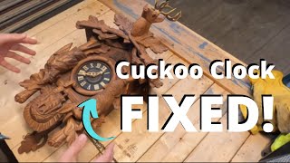 Black Forest Cuckoo Clock Not Working Lets Fix iT [upl. by Stefania]