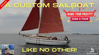 A Custom SAILBOAT Like No Other This is one SPECIAL boat presented with a UNIQUE offer FULL TOUR [upl. by Einaffets]