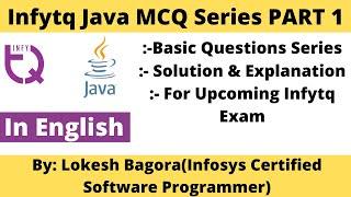 Infytq Preparation  JAVA Mcqs Part 1 Basic to Advanced Series  Infytq from Infosys for 2022 Batch [upl. by Edny]