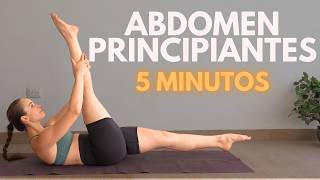 ABDOMEN MARCADO  PILATES PRINCIPIANTES 5 MIN [upl. by Avid]