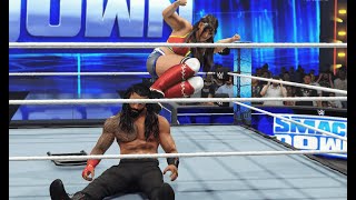 Live WWE Match  Roman Reigns Vs Nikki Bella  WWE Smackdown Fight 150 [upl. by Nevile]