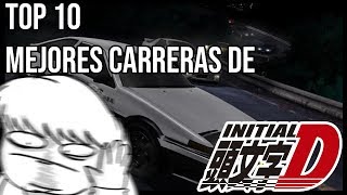 Top 10 Mejores carreras de Initial D Parte 1 [upl. by Omland]