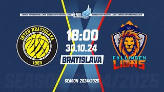 Inter Bratislava v Fyllingen Lions  Oct 30 2024 600 PM  ENBLeague 202425 [upl. by Boehmer]