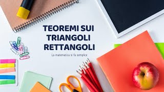 Teoremi sui Triangoli Rettangoli Trigonometria ↝ Riassunto formule esempi e dimostrazione [upl. by Langley]