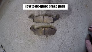 How to deglaze your brake pads [upl. by Asilrac]