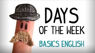 Days of the week in English Learning English videos [upl. by Dat]