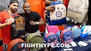 FLOYD MAYWEATHERS CUSTOM quotMONEY BAGquot BACKPACKS  CROCODILE STINGRAY SNAKESKIN OSTRICH [upl. by Girhiny242]