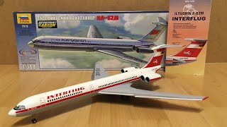 Assembly  Zvezda 1144 scale Iljushin IL62M Interflug  Zocker J [upl. by Freya907]