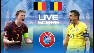 🔴 LIVE SCORE  BELGIUM VS ROMANIA  UEFA EURO 2024 [upl. by Nilad]