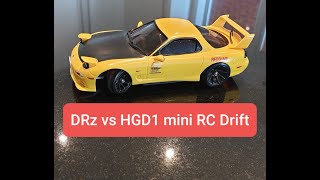 Review of HDG1 rwd drift car vs DRZ build and set up 127th scale [upl. by Nahtnhoj538]