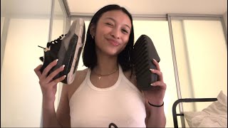 ASMR  Shoe Collection tapping rambling scratching [upl. by Swagerty]