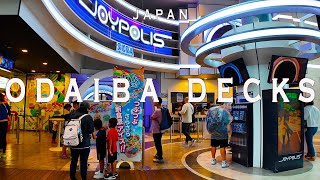 Decks odaiba 4K Walking Tour Tokyo Japan Tour with Captions amp Immersive Soundデックスお台場 [upl. by Grider]