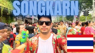 First time at the Songkarn festival in Thailand [upl. by Phenice]