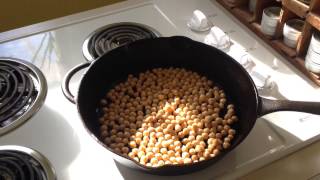 Roasted Chickpeas In A Castiron Pan [upl. by Radford110]