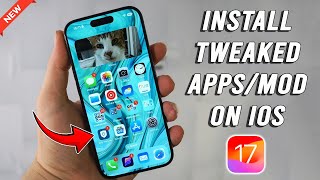 Install Tweaked Apps on iOS 17  No RevokeJailbreak [upl. by Htide]