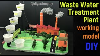 waste water treatment plant  waste water treatment plant working model  science project  diy [upl. by Oliviero]