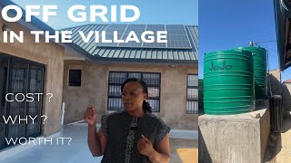 SOLAR POWER BOREHOLE worth the investment  Village dream home  Lowcost living limpopo [upl. by Etteve]