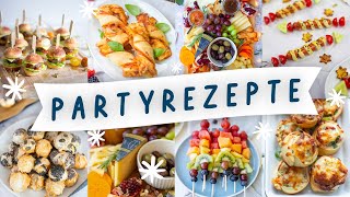 Partyrezepte Leckere Party Snacks und Fingerfood zum Vorbereiten fürs Buffet Geburtstag Silvester [upl. by Chelsae]