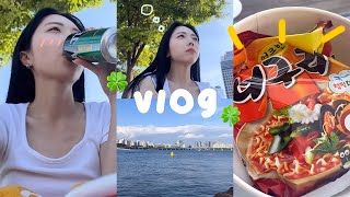 【vlog】23歳韓国留学生の旦那と漢江👩🏻‍❤️‍👨🏻🤍韓国の人気観光地で昼からビールとラーメンで幸せ❗️❗️❗️ [upl. by Kcarb]