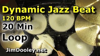 20 Minute Beat  Dynamic Jazz Beat 120 BPM [upl. by Rosemarie294]