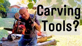 4 Essential Tools for BETTER Chainsaw Carving [upl. by Derwon]