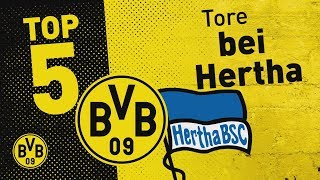 Top 5 Goals  Großkreutz Bicycle Kick und More  Hertha BSC  BVB [upl. by Otte]