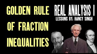 Golden Rule of Fraction Inequalities Hard Example of Proving Converging Sequences Real Analysis [upl. by Oicatsana]