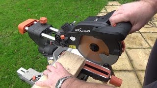 The Evolution R210SMS Sliding Mitre Saw Review [upl. by Farica]