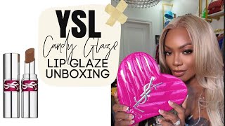 Day 12  Unboxing  Swatching the new YSL gloss sticks 🤔 [upl. by Mena637]