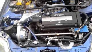 Test Vortech Super Charger on Civic SiR [upl. by Bascomb]