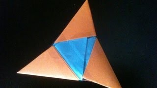 Origami 3 Pointed Ninja Star [upl. by Yvonne]