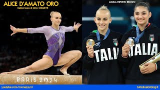 Parigi 2024  ORO di ALICE DAMATO Ginnastica Artistica  Trave Radiocronaca di Luca Cesaretti [upl. by Sel]