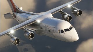 AVRO RJ100  JUST FLIGHT  Vol complet Stream  MSFS [upl. by Nelyag]