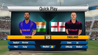 India vs England T20 match live with Adb gaming  Road to 600 subscribe [upl. by Aimas196]