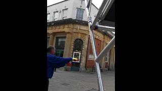 Scaffolding collapses in Winchester [upl. by Heinrik]