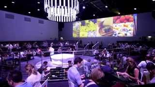 Future restaurant show at Japan pavilion EXPO 2015 [upl. by Rebmat]