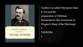 The Will to Power by FRIEDRICH NIETZSCHE Audiobook full length [upl. by Tiena]