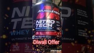 MuscleTech NitroTech Whey Protein 181kg 4lbs Milkyoutubeshorts shorts protein youtuber [upl. by Nahsin]