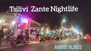 Tsilivi Zakynthos August 182022 Beautiful Night Drive  in 4K  Living in Zante [upl. by Renny]