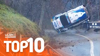 Top 10 Dramatic WRC Rallye MonteCarlo Moments [upl. by Marasco]